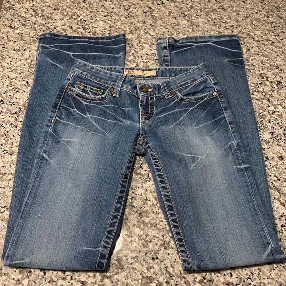BKE Star Low Rise Flare Bell Bottom Jeans - Picture 1 of 12